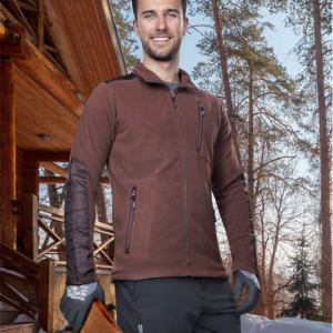 Fleece sweatshirt ARDON®MICHAEL Brown